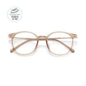 Monture de lunettes ovale TR5813 anti-lumière bleue, monture complète unisexe, verres en acrylique, origine Danyang - Product Image 2