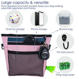 Free sample NEW Silicone <b>Treat</b> <b>Training</b> <b>Pouch</b> Pack Cross-Body Bag Built-in Poop Bag Dispenser <b>Dog</b> <b>Training</b> Food Grade Silicone - Product Image 3