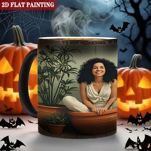 Frosted Black <b>Ceramic</b> <b>Mug</b> 11oz Heat Sensitive Color Changing Magic Cup Office Pantry Storage - Product Image 6