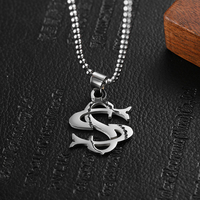 Colliers tendance pour femmes, hommes et couples, en argent et acier inoxydable, pendentifs avec logo 2D 3D, colliers avec nom et lettre pour cadeaux