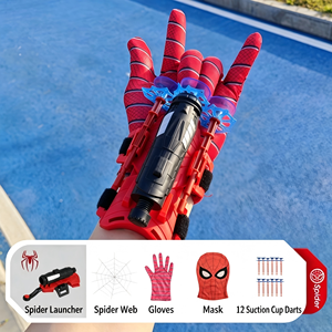Spider-Hero Handgelenk-<span class=keywords><strong>Launcher</strong></span> Spielzeug, Weicher Saugnapf Plastik-Fingerspielzeug, Unisex Kinder High-<span class=keywords><strong>Tech</strong></span> Schießspielzeug - Product Image 4