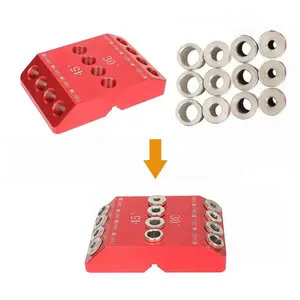 30/45/90 Degree Angle Straight Angled Holes 4 Sizes Drill Hole Guide Jig Drilling Angled Straight Hole Drilling Template Block