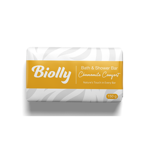 Jabón de tocador Biolly 150g con Aroma a Manzanilla - Jabón Vegetal de Primera Calidad y Larga Duración - Product Image 1