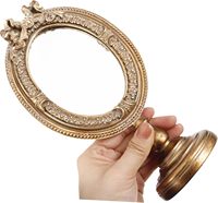 Miroir de maquillage vertical sculpté vintage français, cadre photo en résine, ornement de table, cadre photo gaufré, miroir de vanité, décoration intérieure