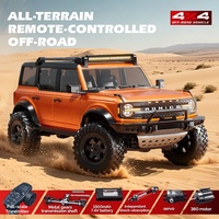 Hstar R22 Camionnette tout-terrain RC 4x4 à l'échelle 1:12, SUV télécommandé 2,4 GHz, 15 km/h avec lumières LED, batterie 1500 mAh