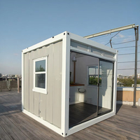 Garage de stationnement, maison conteneur détachable, porte de sécurité en acier préfabriquée, panneau sandwich, couleur personnalisée, rapide, école, hôtel