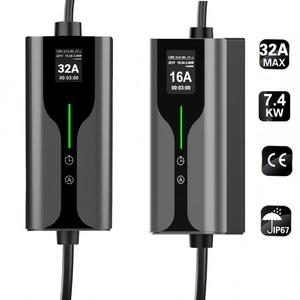 Nouvelle borne de recharge pour véhicule électrique Senku 3,5 kW GBT AC avec écran 2 pouces, 220 V 16 A, portable, 7 kW 32 A, station de recharge domestique pour voiture, câble de 5 m - Product Image 1
