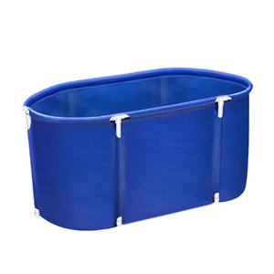 Factory price new item easy plastic PVC folding bath barrel ice bath tub portable