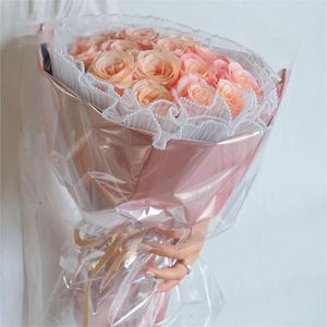 Papier d'emballage floral de luxe 58*58cm en film aluminium effet miroir pour fleuristes - Product Image 4