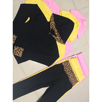 Ensemble décontracté 2 pièces MUYUAN pour femme : veste zippée et pantalon capri à taille élastique pliable – Tenue d'intérieur confortable