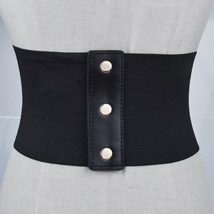 <span class=keywords><strong>Ceinture</strong></span> Corset <span class=keywords><strong>Noire</strong></span> Personnalisée pour Femme, <span class=keywords><strong>Ceinture</strong></span> Élastique Vintage à Lacets avec Œillets Cœur, <span class=keywords><strong>Ceinture</strong></span> Large Façon Waspie - Product Image 4