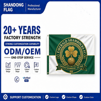 Bendera Iklan Persegi Panjang 3x5ft dengan Logo Kustom, Anti Kusut, Bahan Polyester Non-Woven, Cetak Digital, untuk Penggunaan Luar Ruangan, Perlindungan UV