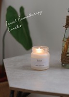 Großhandel Premium Soja-Gel-Wachs Flammenlose Rauchfreie Kerze Umweltfreundliches Weißes Glasgefäß Langlebige Handgemachte Weihnachts-Feiertagskerze