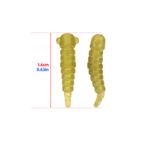 1000 PIÈCES Accessoires de pêche à la carpe Manchons aligneurs de ligne en silicone en forme de ver de 16 mm Protecteur de ligne Anti-emmêlement AG196