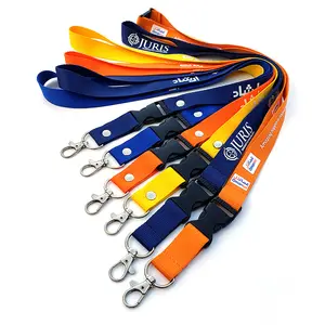 Sublimation ID Card Nylon Lanyard for Card Custom Lanyard Lanyard Ribbon For Medal Custom Satin