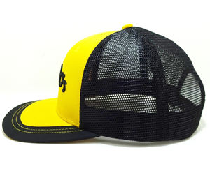 หมวกแก๊ปทรงทรัคเกอร์ 6 แผง คุณภาพสูง ระบายอากาศได้ดี ผลิตจากโพลีเอสเตอร์ สีเหลืองดำ หมวกกีฬา ปักโลโก้ 3 มิติ หมวกเพื่อประสิทธิภาพ - Product Image 6