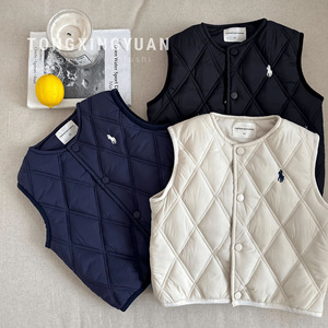 Child Star <b>Circle</b> Children's Vest Thickening Polyester Fiber Warm Autumn Winter Boys Girls Coat - Product Image 1
