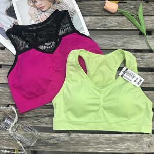 1-B0448 # Soutien-gorge en nylon sans couture à <span class=keywords><strong>prix</strong></span> réduit, très élastique, style européen et américain, soutien-gorge de sport respirant, excellent maintien - Product Image 4