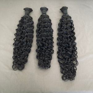 Extensions de cheveux naturels sans trame, mèches de cheveux humains pour tresses, mèches de cheveux naturels bouclés - Product Image 4