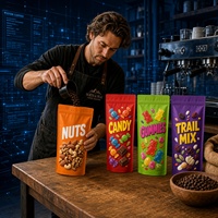 Sacs Mylar personnalisés imprimés, anti-odeur, refermables, à fermeture éclair, pour bonbons, snacks, gommes, de qualité alimentaire, résistants aux enfants