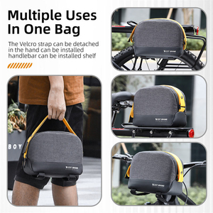 Sac de guidon multifonctionnel WEST BIKING, sac avant, sac arrière, sac à main pour le cyclisme, les voyages, les accessoires de vélo de montagne et de route - Product Image 5