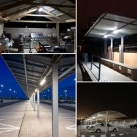 Solar-Linearleuchte Tri-Proof 2600lm IP66 Wasserdicht Getrenntes Solarpanel 42CM Außenbereich Garage Flur LED-Röhrenleuchte