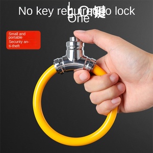 Candado para Bicicleta con Llave, Antirrobo, Redondo, para Bicicletas, Scooters, Kayaks, Tablas de Paddle - Product Image 2