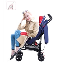 Poussette bébé pliable légère à un bouton, compacte, de voyage, portable, avec capote pare-soleil