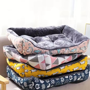 Canapé-lit carré <span class=keywords><strong>9</strong></span> couleurs pour animaux de compagnie, chaud, imperméable et doux, avec housse amovible pour petits et grands chiens et chats - Vente en gros - Product Image 4