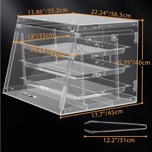 Étagère de présentation pour gâteaux, cupcakes, desserts, pizzas, en acrylique, pour boulangerie, pâtisserie, comptoir - Product Image 4