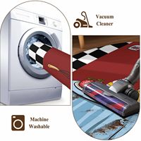 Tapis rond de cuisine Fat Chef en fausse fourrure de cachemire, lavable, antidérapant, petite collection de tapis pour l'intérieur