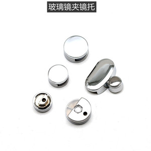 Clip de fixation pour miroir elliptique en alliage de zinc, 41mm x 37mm, finition brillante, pour matériel de fixation de miroir en verre de 3 à 5mm - Product Image 3