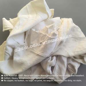 Trapos de Limpieza de Algodón Blanco, Trapos de Algodón Industriales en Bolsa de 10 kg, Trapos de Algodón 100% Blanco - Product Image 4