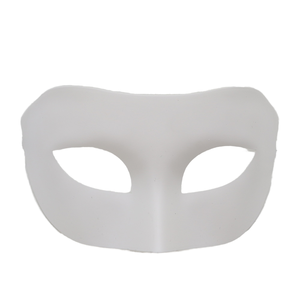 หน้ากากครึ่งหน้าสีแดงคลาสสิกสำหรับงานเลี้ยงฮาโลวีนและชุดคอสเพลย์ทำจากพลาสติกที่ทนทาน - Product Image 6