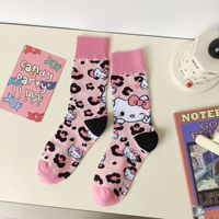 Chaussettes pour femmes créatives d'automne et d'hiver, chaussettes mi-mollet mignonnes d'anime, chaussettes en coton peigné pour couples en gros