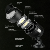 Projecteur LED rotatif étanche IP65 en aluminium à montage en surface, température de couleur 3000K-6500K, faisceau doux et chaud
