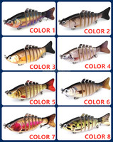 Leurre de pêche multi-articulé MISTER LURE OEM, leurres de pêche segmentés, leurres de pêche en plastique dur