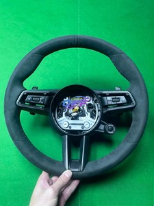 Accessoires de volant sport multifonction en fibre de carbone pour <span class=keywords><strong>Porsche</strong></span> Macan Cayman Panamera 718 918 991 911 992 CARRERA GT - Product Image 5