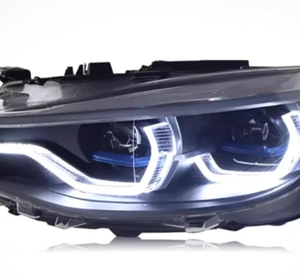 Phare bicolore pour BMW Série 3 F34 2013-2019, style Ikon, jaune et blanc, DRL, accessoires en promotion, éclairage avant - Product Image 4