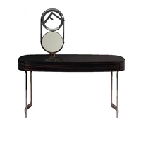 Coiffeuse de chambre haut de gamme minimaliste personnalisée avec table de maquillage miroir