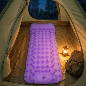 Lit d'air gonflable Weilian, <span class=keywords><strong>matelas</strong></span> de couchage individuel avec pompe intégrée, auto-gonflant pour le camping, <span class=keywords><strong>matelas</strong></span> pneumatique - Product Image 4