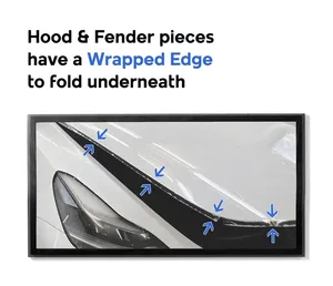 8.5MIL Precortado PPF <span class=keywords><strong>Película</strong></span> de protección de pintura DIY Kit de sujetador transparente para Subaru WRX STI <span class=keywords><strong>2015</strong></span>-2017 Espejos de guardabarros de capó parcial - Product Image 3