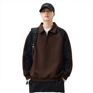 เสื้อฮู้ดกอล์ฟผู้ชาย OEM แบบสวมหัว คอซิป 1/4  ปักโลโก้ตามสั่ง พิมพ์ลายต่อผ้า  สำหรับฤดูใบไม้ร่วง - Product Image 2