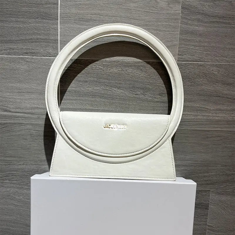 jacquems designer handbag women's ring semi-circle ins small square bag messenger bag
