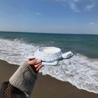CARATTE Tortue de Mer Résine Pot de Fleur Moule Silicone Bougeoir Bougie Récipient Moule pour Gypse Béton Plâtre