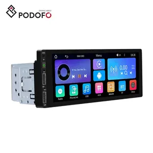 Podofo 6.86 นิ้ว 1 Din รถวิทยุไร้สาย Carplay Android อัตโนมัติ EQ/BT/TF/USB/FM/AUX-IN รถ MP5 ผู้เล่น OEM โรงงาน