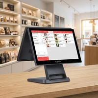 Sistema POS Táctil Ultrafino para Comercios GSAN, Sistema POS Todo en Uno con Pantalla Táctil de 15.6 Pulgadas para Restaurantes, Máquina Punto de Venta con Windows