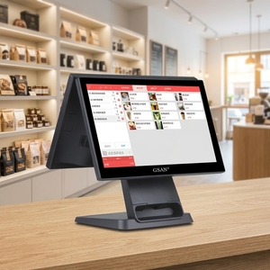 Sistema POS Táctil Ultrafino para Comercios GSAN, Sistema POS Todo en Uno con Pantalla Táctil <span class=keywords><strong>de</strong></span> 15.6 Pulgadas para Restaurantes, Máquina Punto <span class=keywords><strong>de</strong></span> Venta con <span class=keywords><strong>Windows</strong></span> - Product Image 1