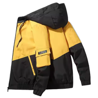 Veste pour homme coupe ample utilitaire légère à la mode-Manteau coupe-vent d'hiver, veste d'extérieur personnalisable haut de gamme pour homme