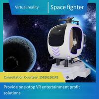 Simulador de Vuelo 3DVR Inmersivo de Última Generación, Helicóptero Giratorio de 360° para Niños y Adultos, Uso Comercial en Interiores, Centro Comercial Metálico